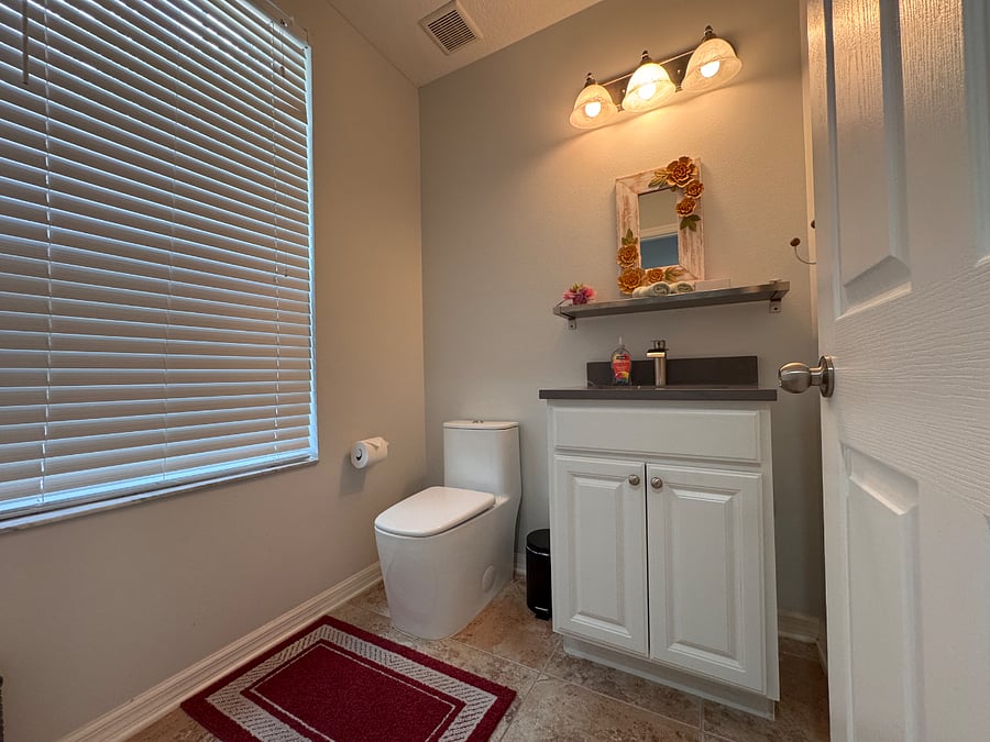 1/2 bathroom downstairs