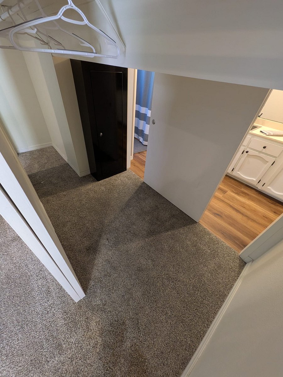 Plenty of storage space in the triple closets in addition to space under the sinks and kitchenette, and a safe for valuables.