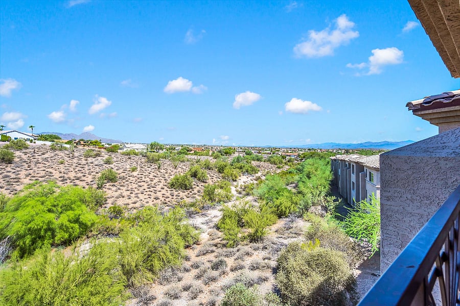 View from balcony.