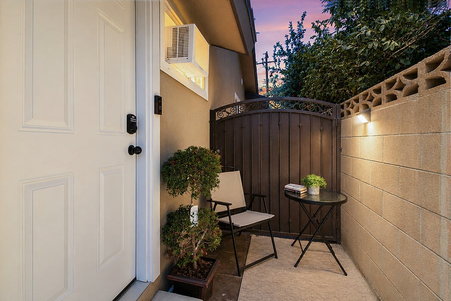 Your own gated exterior entrance for added privacy and independence.