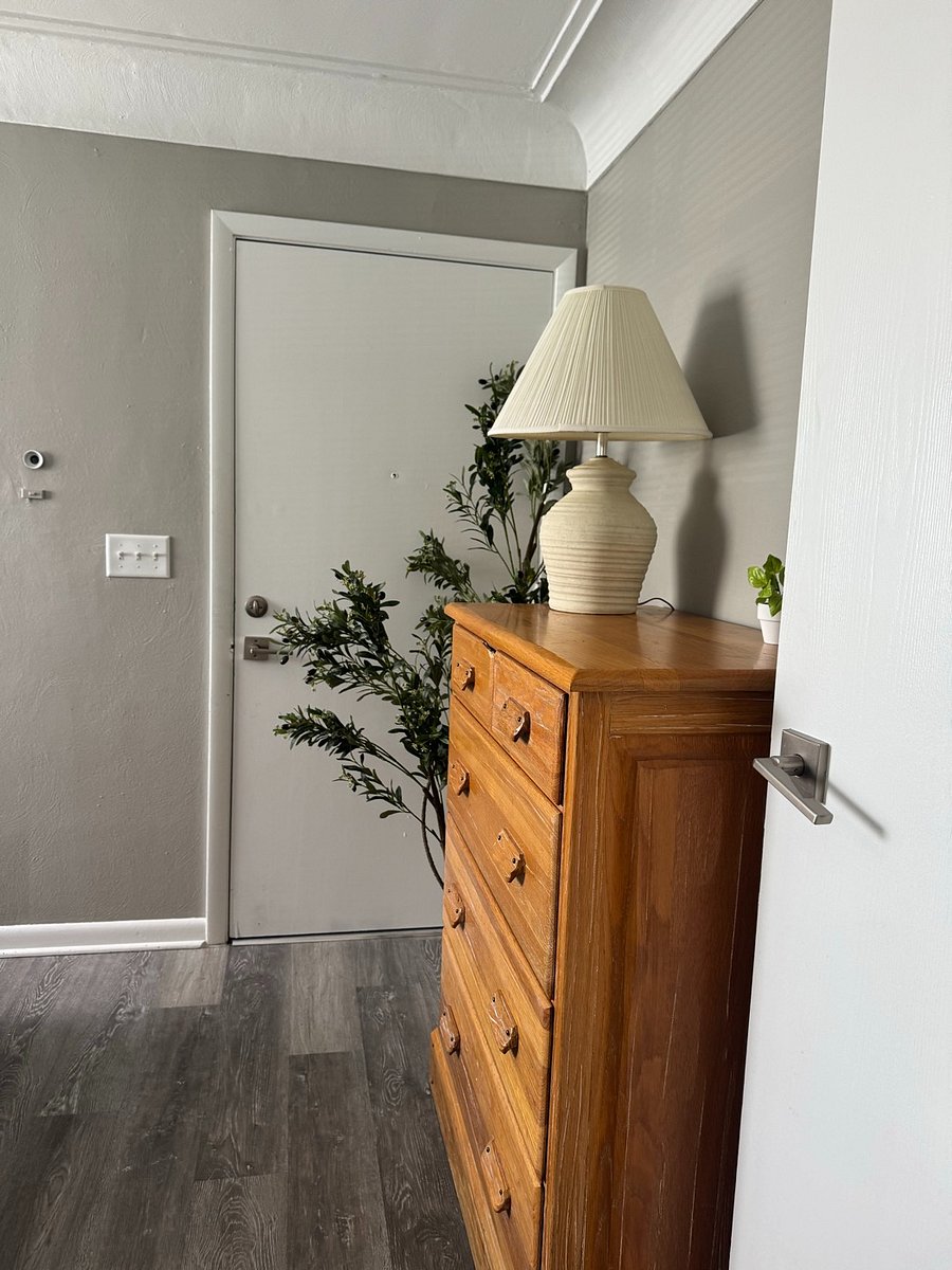 Bedroom-2: solid hardwood dresser, plants to elevate the space