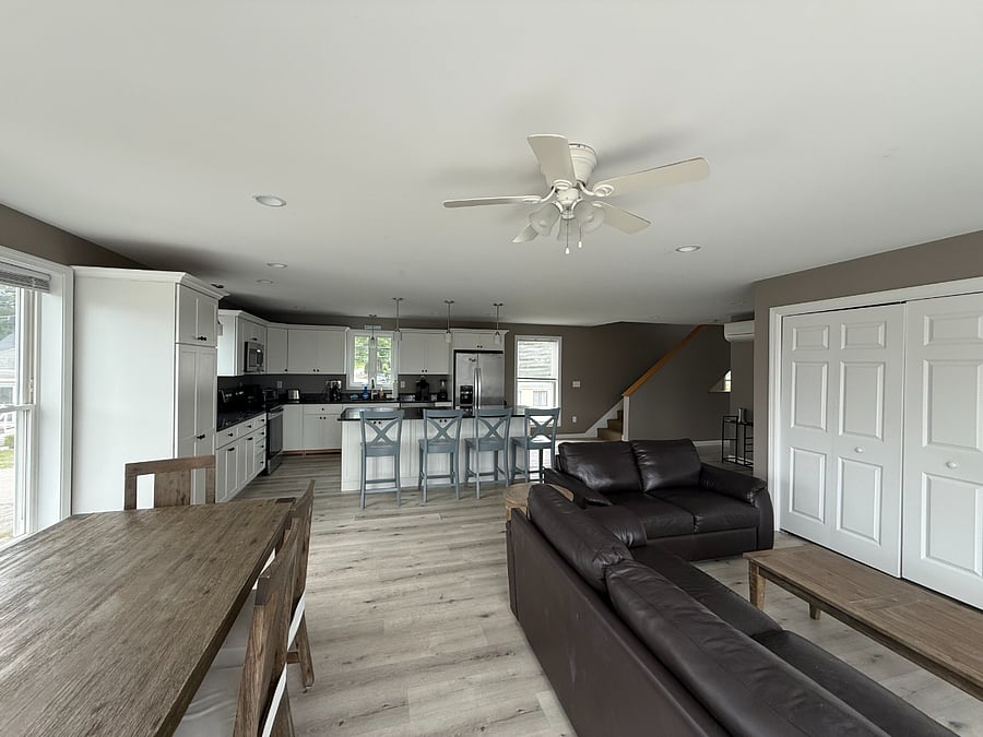 open concept living area