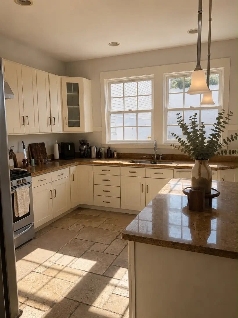 Chef's kitchen with a large island