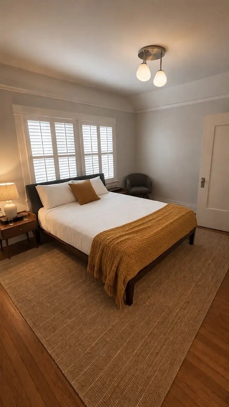 Upstairs bedroom beside the master, a glimpse of the Golden Gate