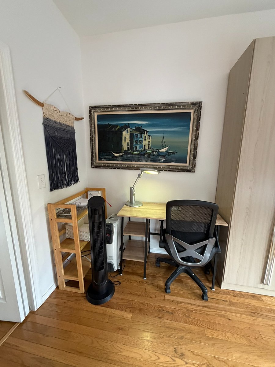Dedicated workspace in the main bedroom