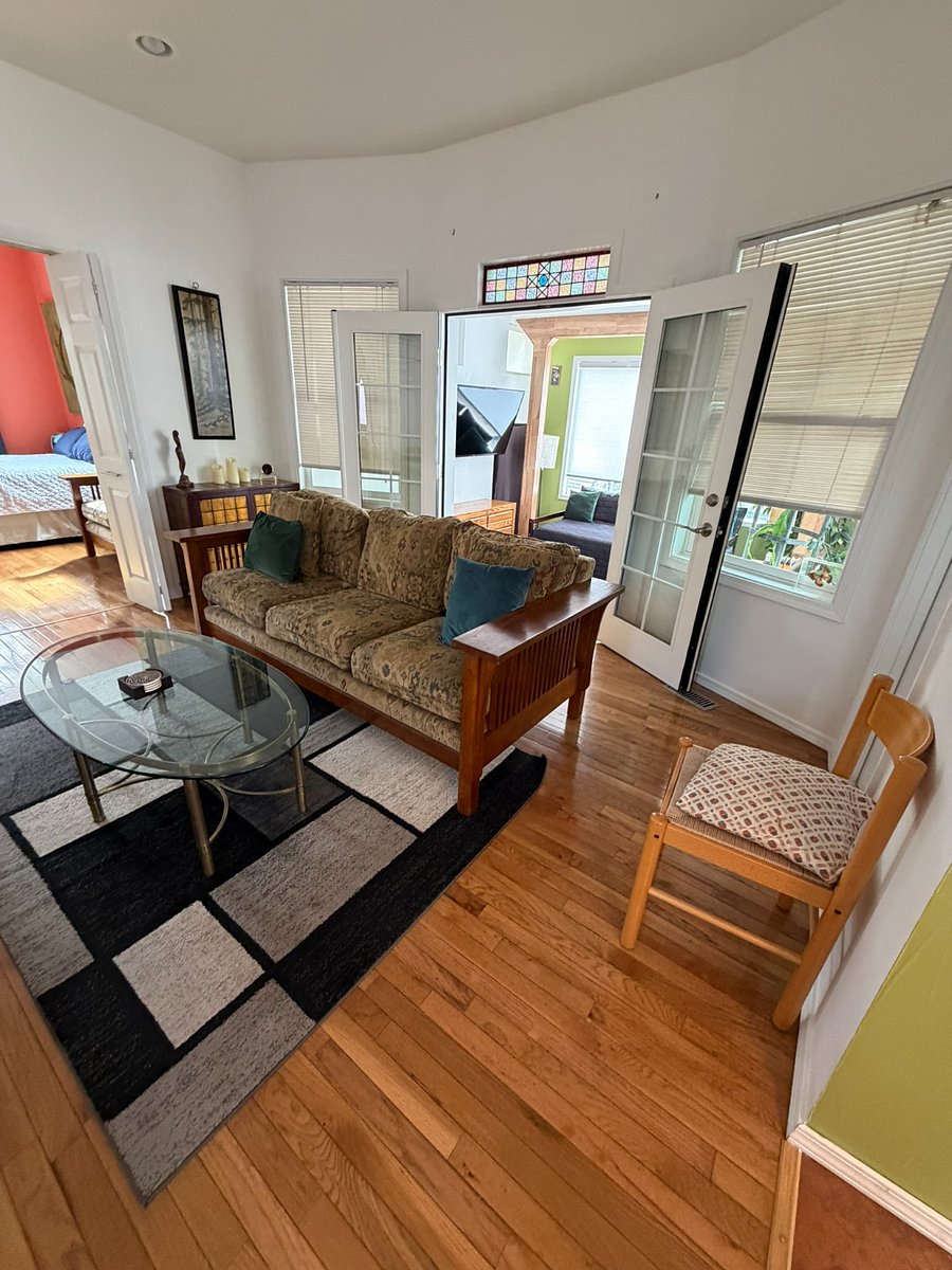 Living room near the private Marion House entrance