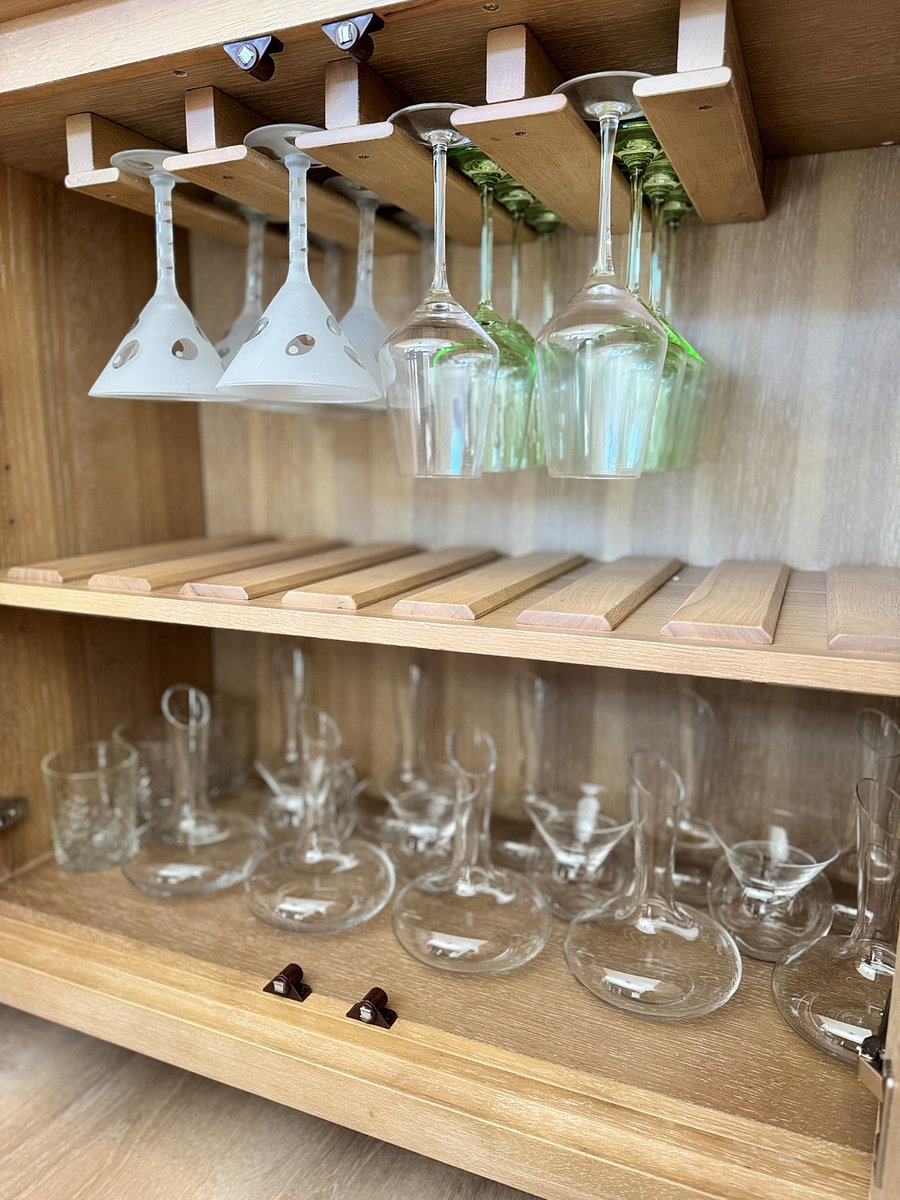 Variety of designer glassware