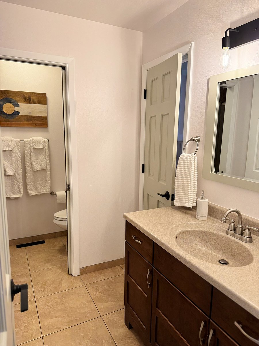 3/4 bathroom on main level