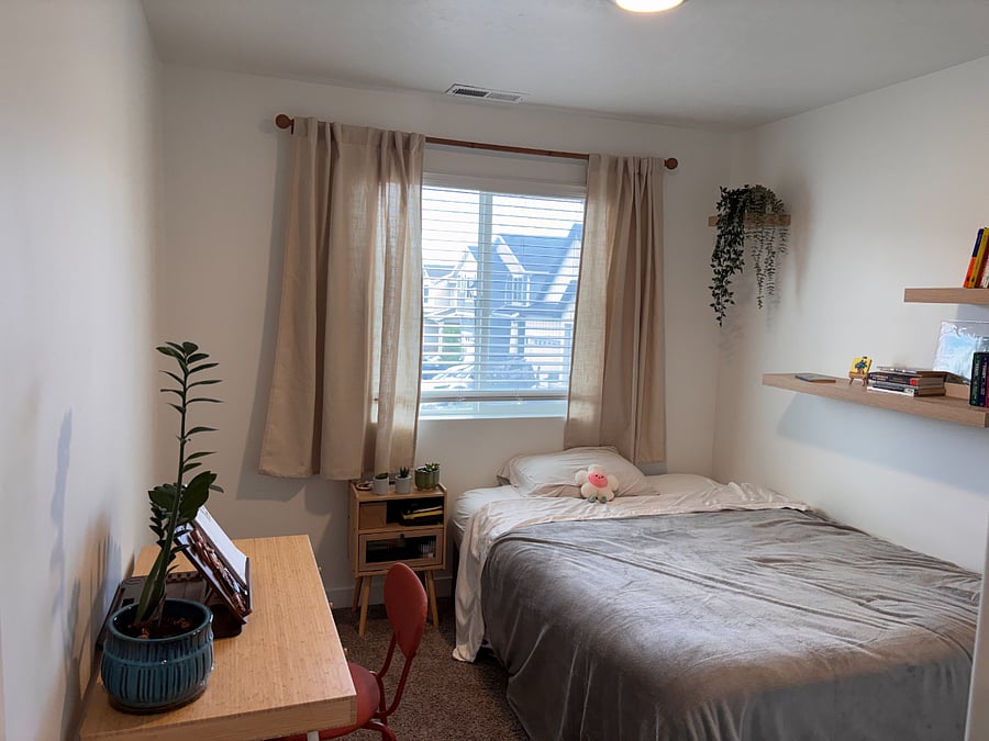 Bedroom 2 includes desk workspace and closet