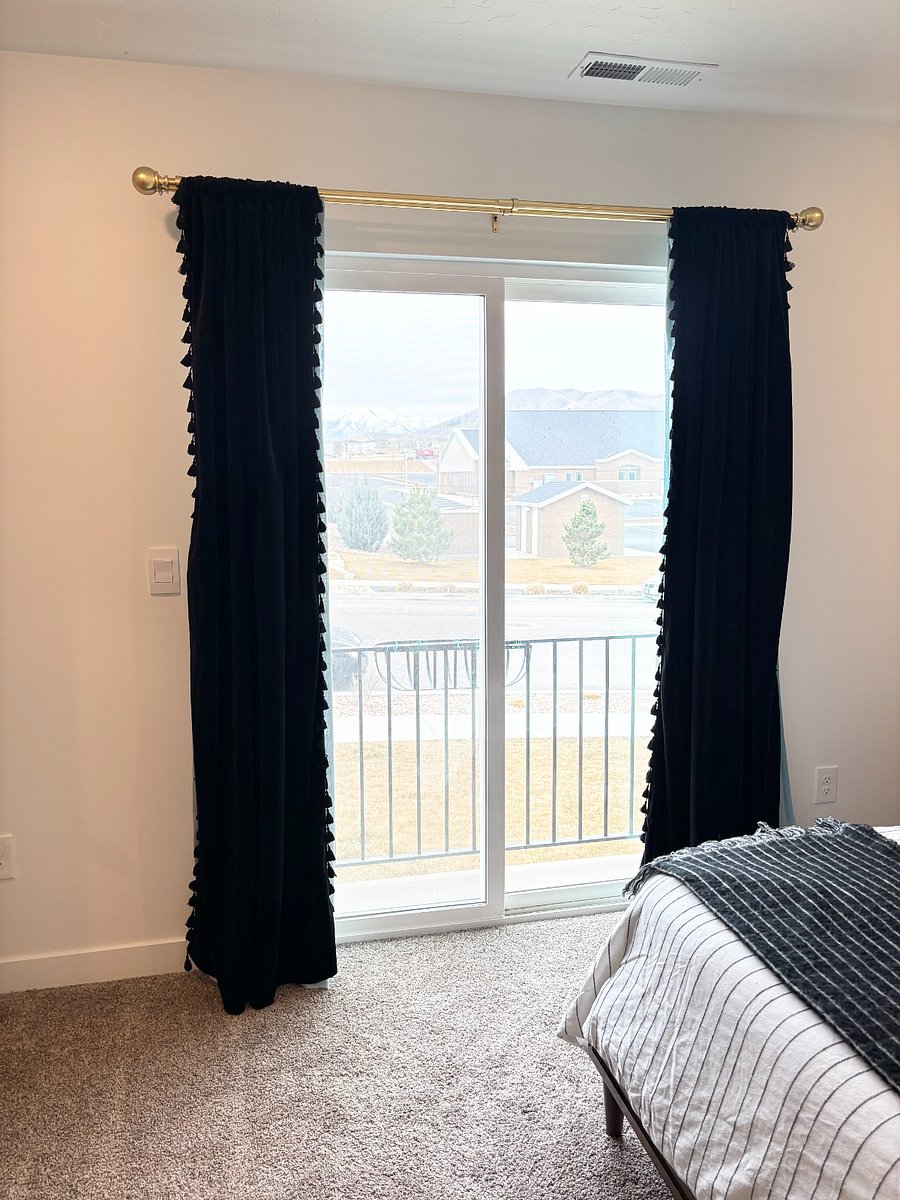 Master bedroom with balcony