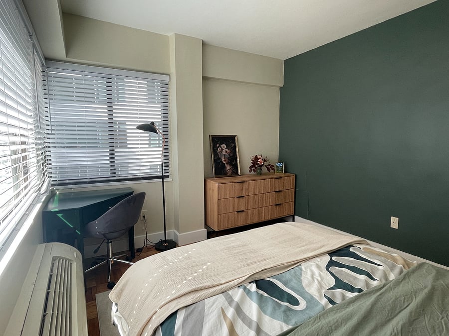 Bedroom with workspace