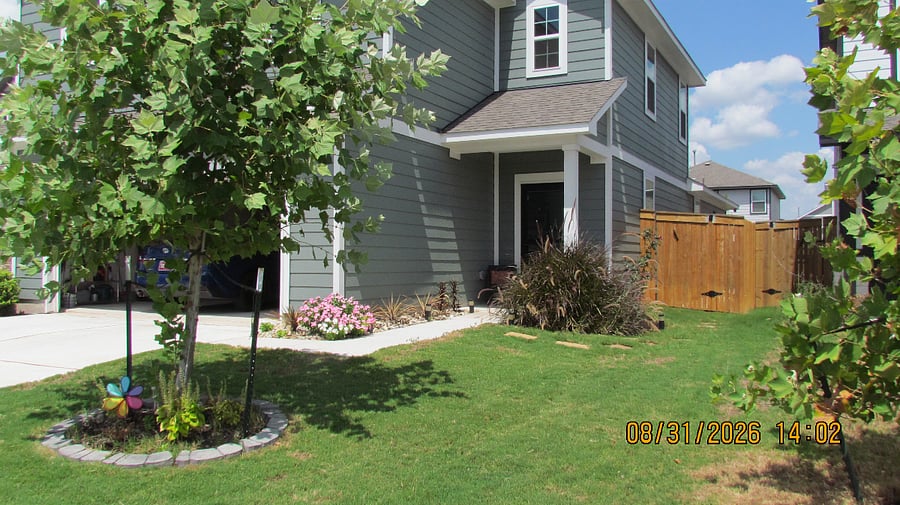 Landscaped with irrigation 