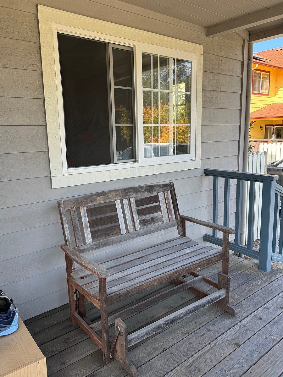 Porch area outside bedroom 