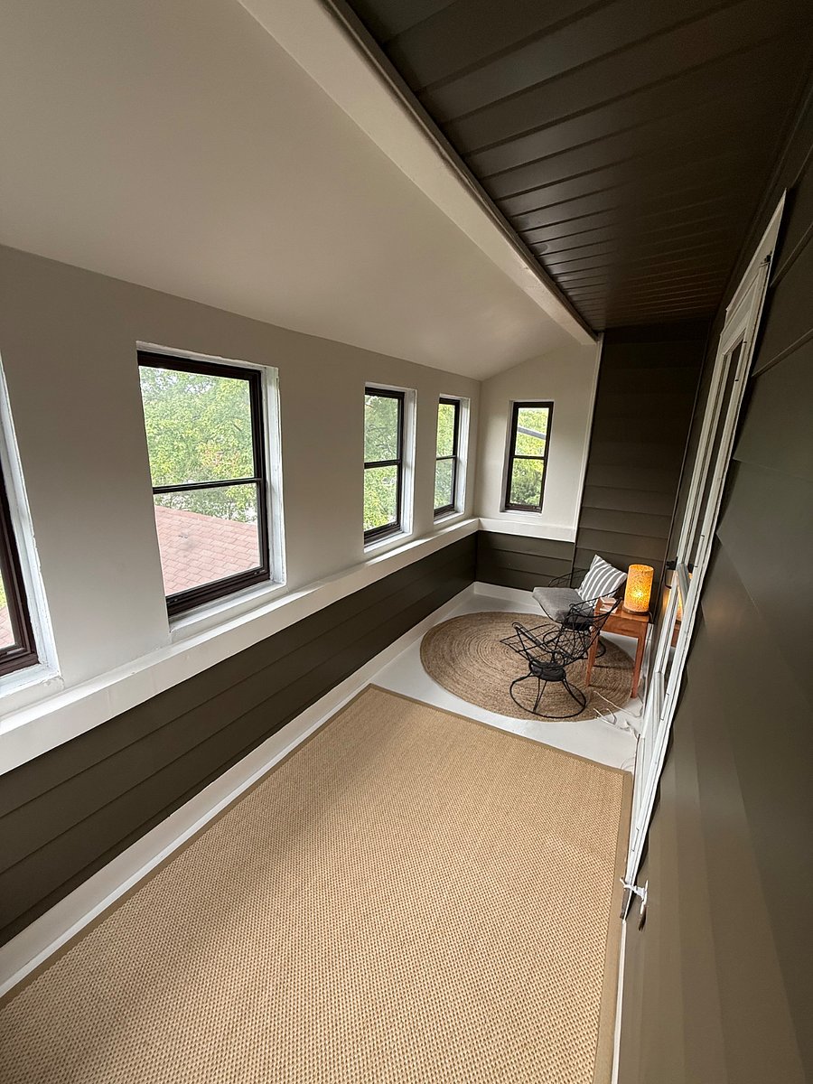Private Sunroom off bedroom. No AC or heating.. Furnishings still in-progress.