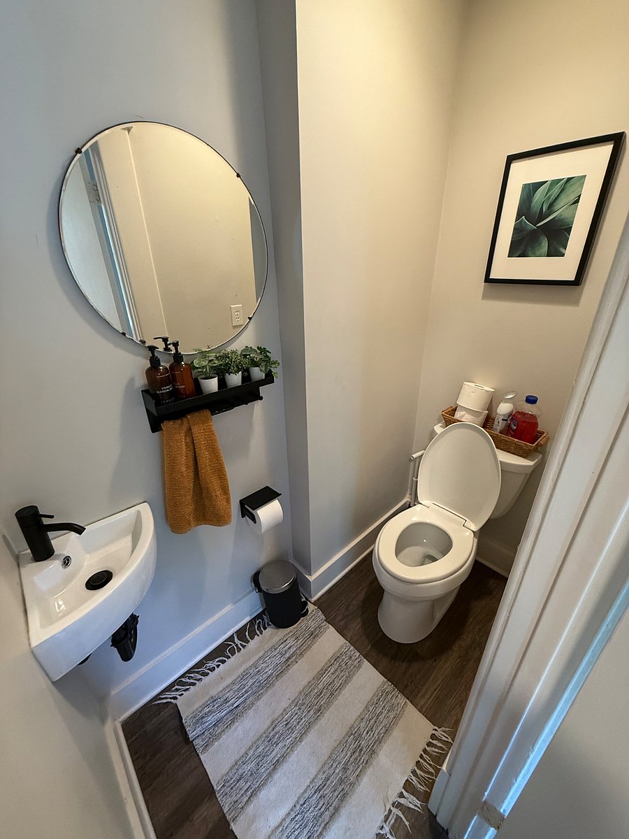 First floor half bath