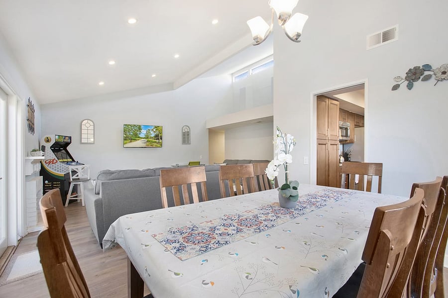 Functional and inviting dining space for 8 guests