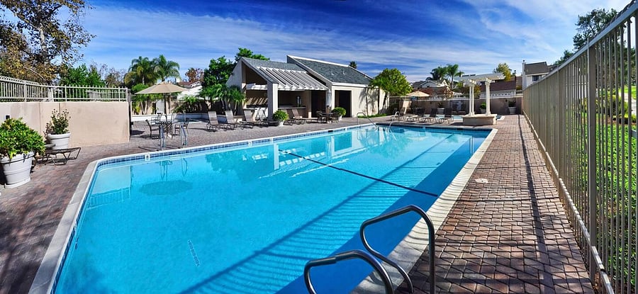 Relax and unwind at the community pool and spa, just a short walk from the house!