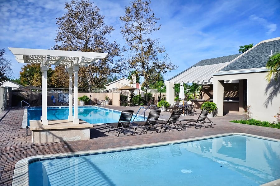 Relax and unwind at the community pool and spa, just a short walk from the house!