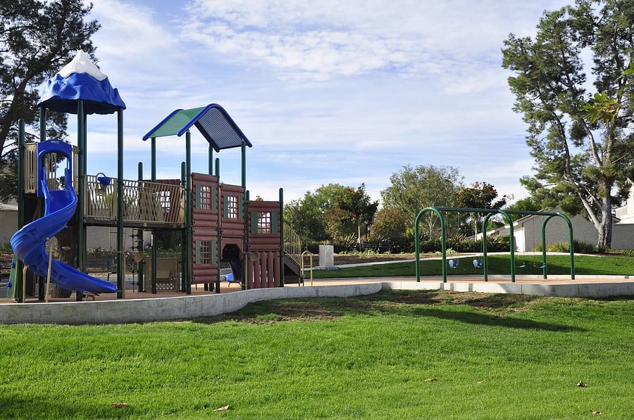 Just a short walk to the community playground for kids!