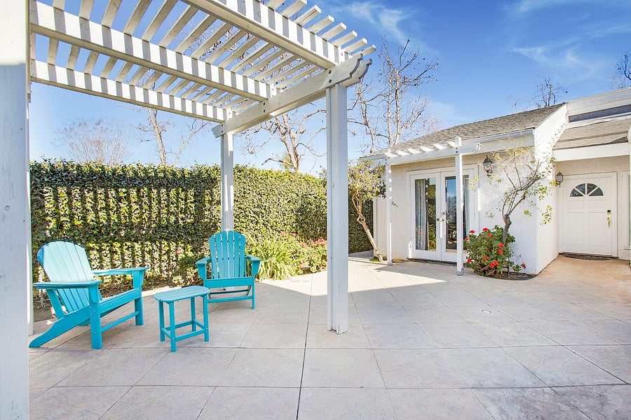 Inviting outdoor space ideal for morning coffee and relaxation