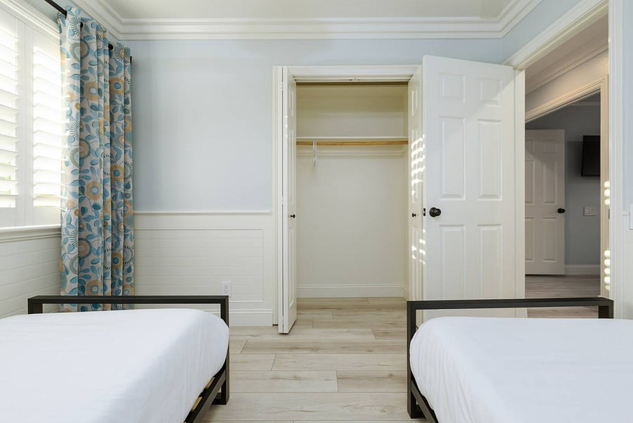 Two twin beds in bedroom #3