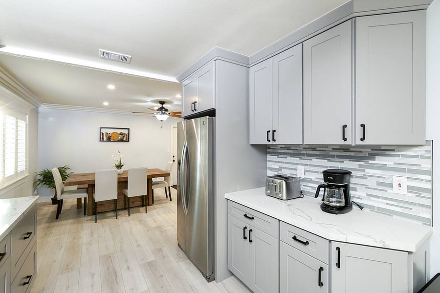 Kitchen and dining area