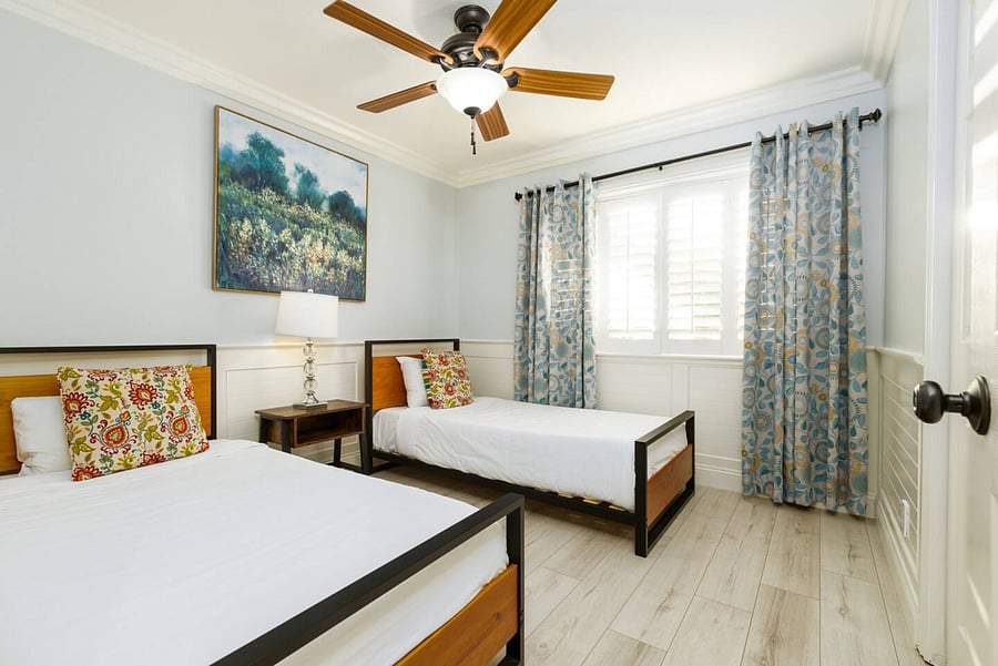 Two twin beds in bedroom #3