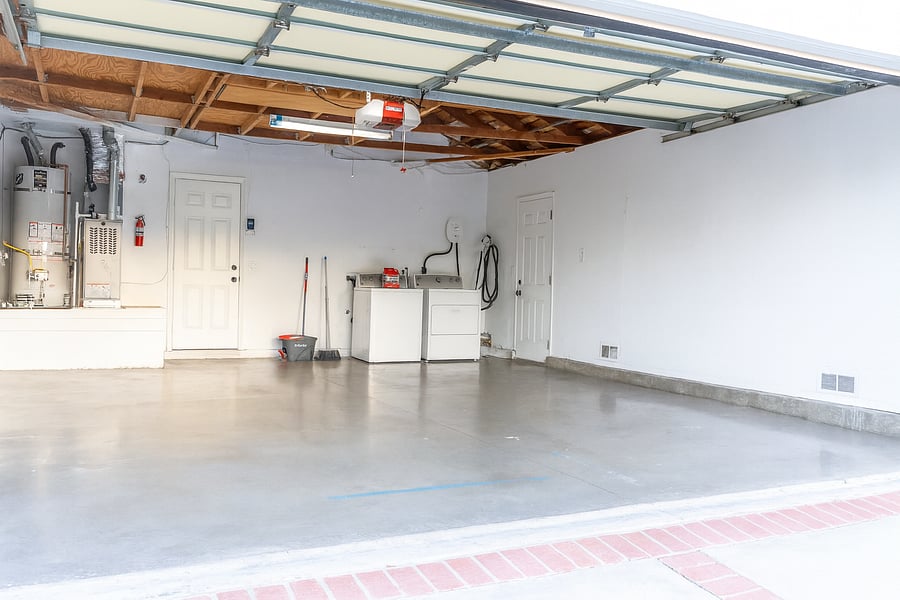 Park, charge, store, or do laundry in this attached 2-car garage designed for maximum flexibility and convenience!