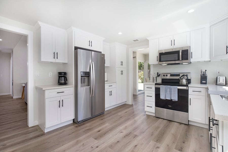Prepare and enjoy your own meal in this beautiful gourmet kitchen.