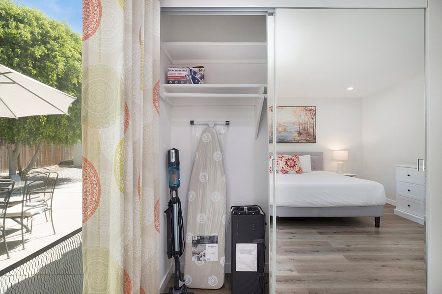 Room for cleaning and ironing board