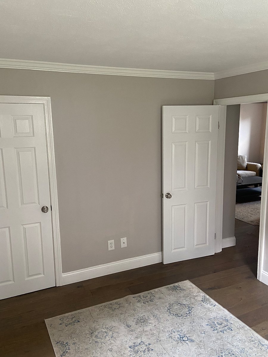 2nd bedroom closet and entrance door.