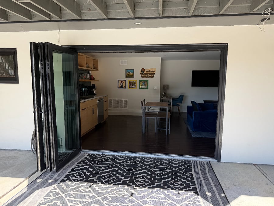folding doors for more exposure if needed