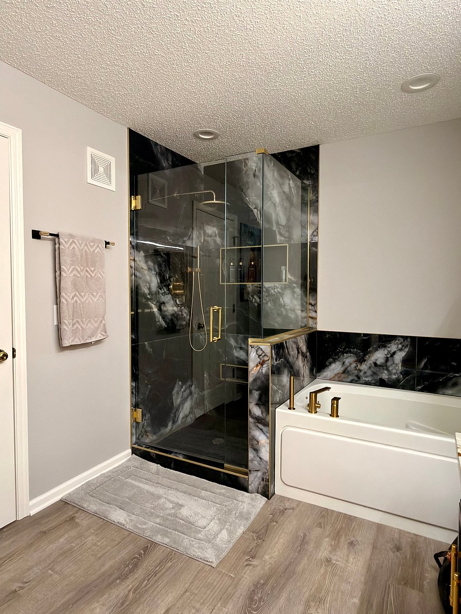 Shared upstairs shower 