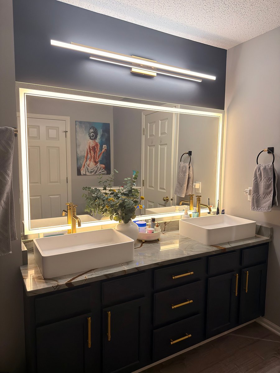 Newly remodeled, shared upstairs bathroom 