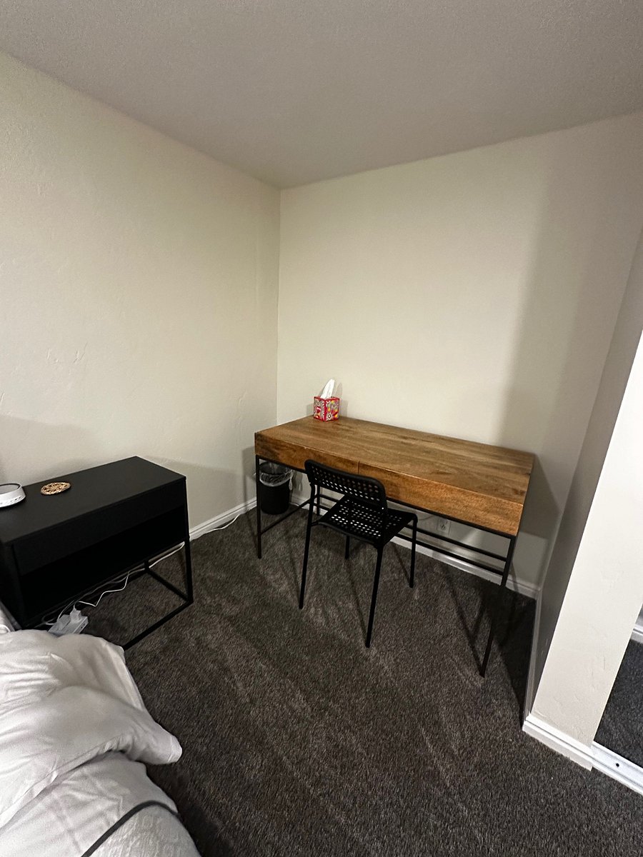 Workspace in main bedroom.