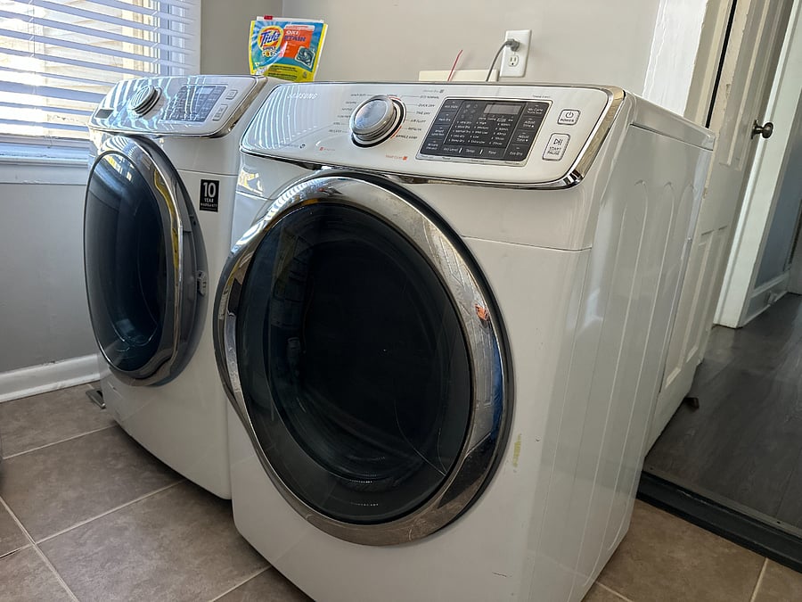 On site washer and dryer