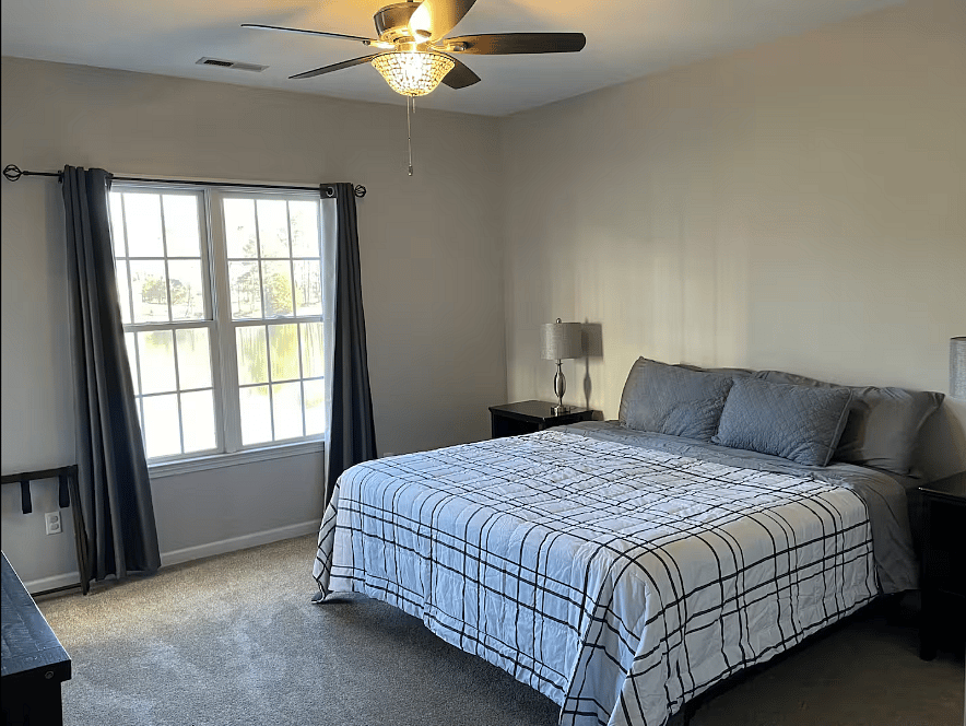 King bed in primary suite
