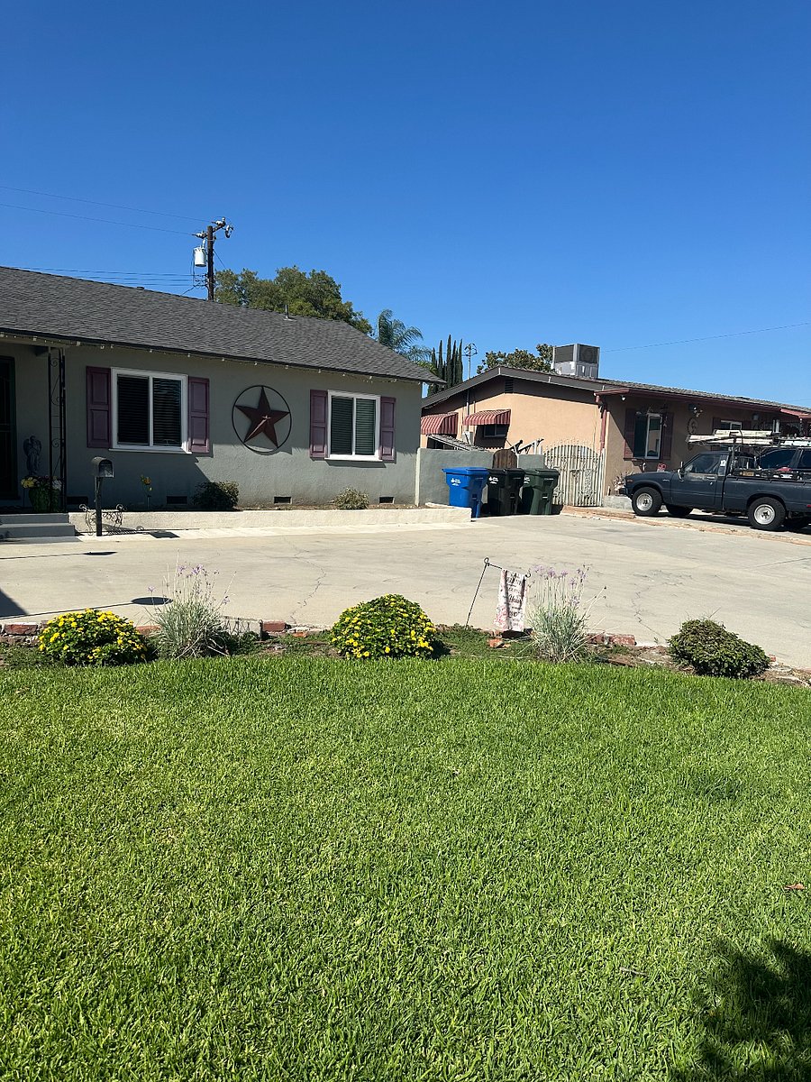 front of house showing parking area