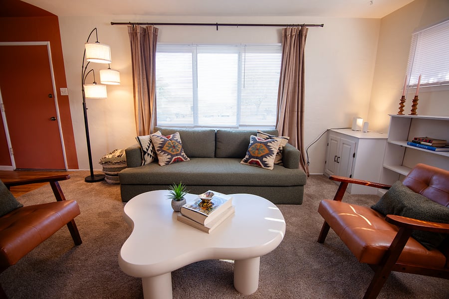 Living area + 70" Smart TV