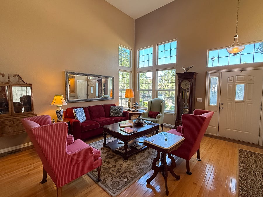 Living room and entry