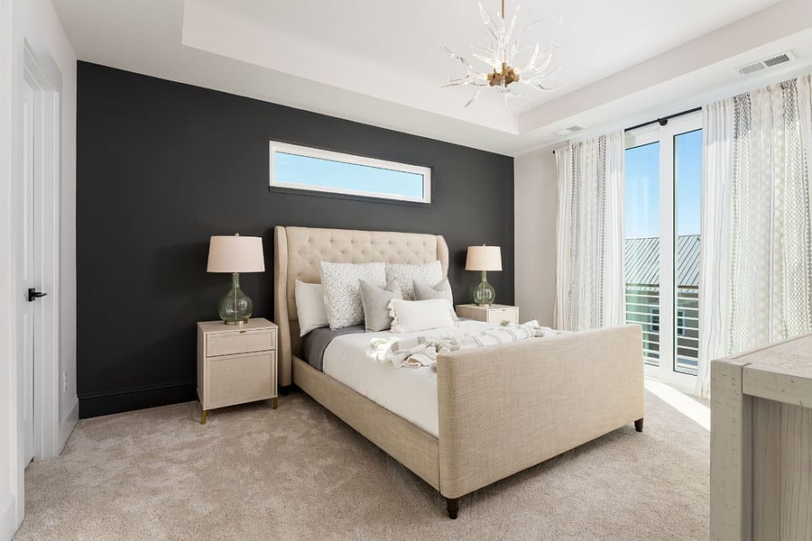 Master bedroom with ensuite bathroom