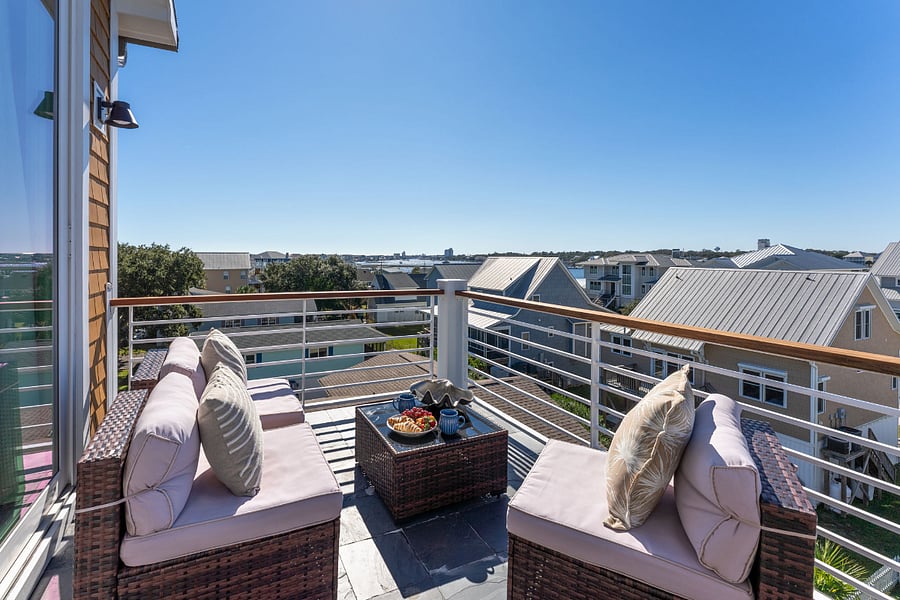 Deck off loft bedroom - top floor