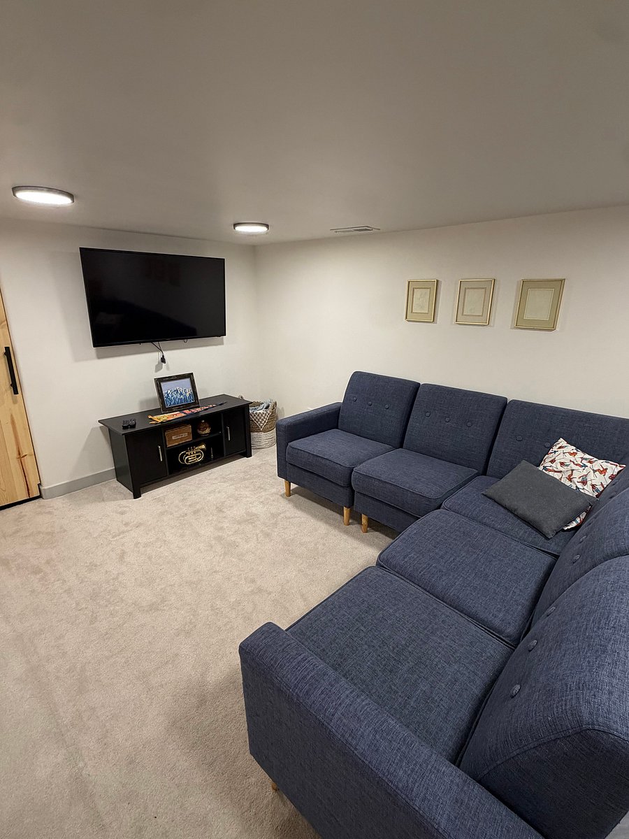 Basement entertainment room