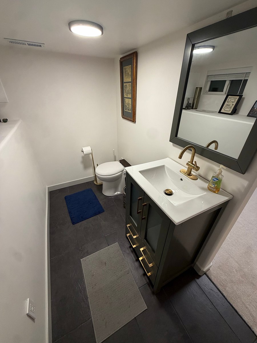 Basement bathroom
