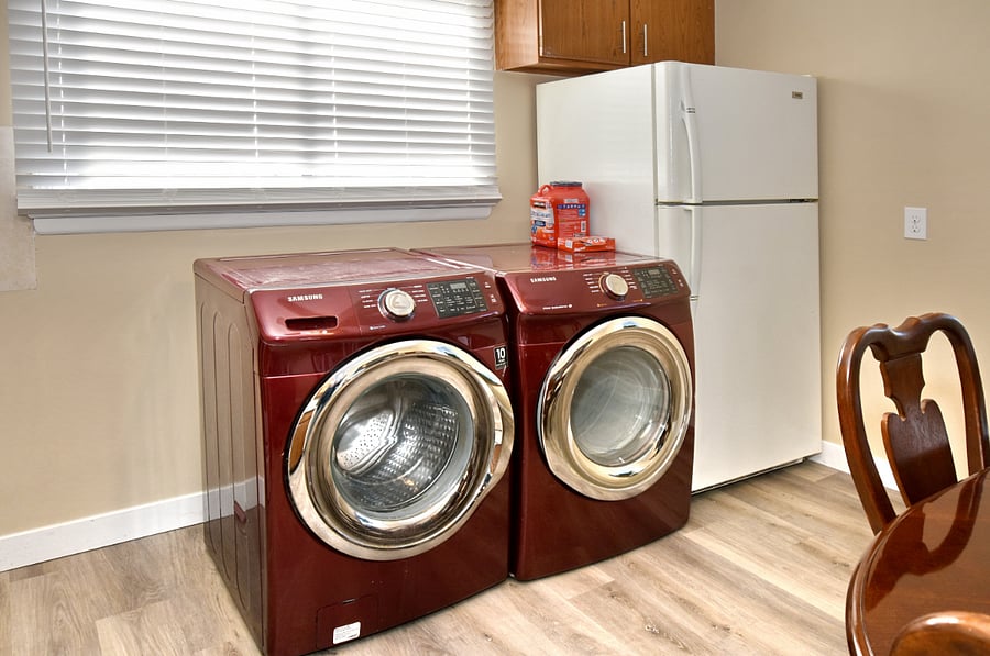 In-unit laundry w/ starter detergent provided