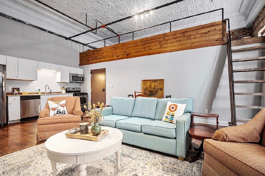 Living Area with Sofa Sleeper