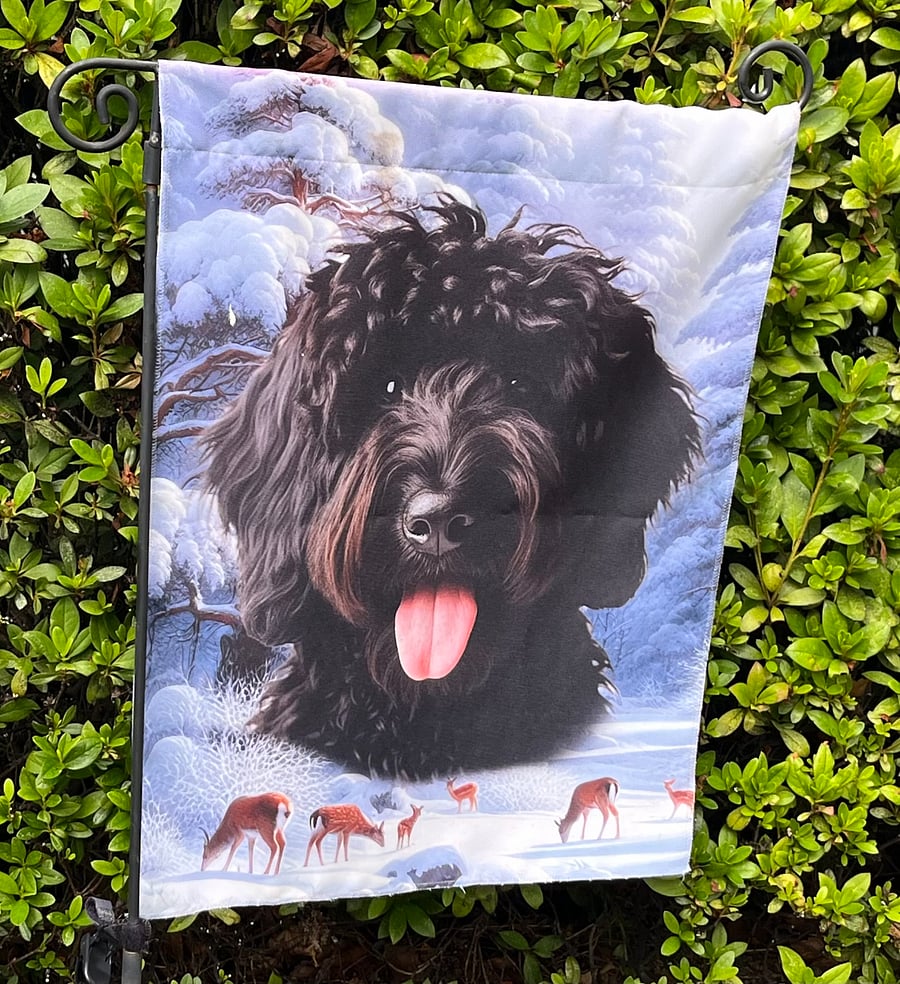 Eva look-alike flag at front door