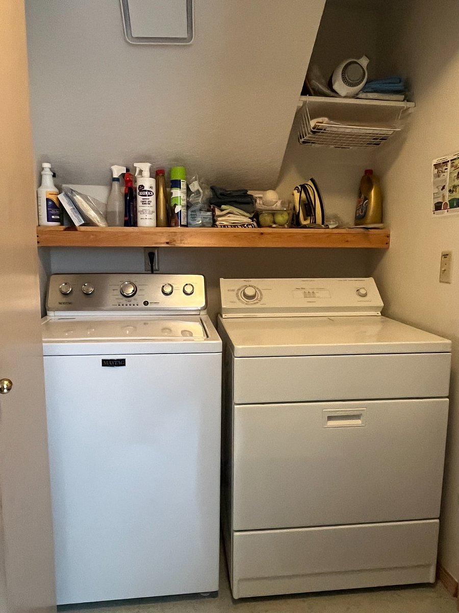 washer and dryer on main floor