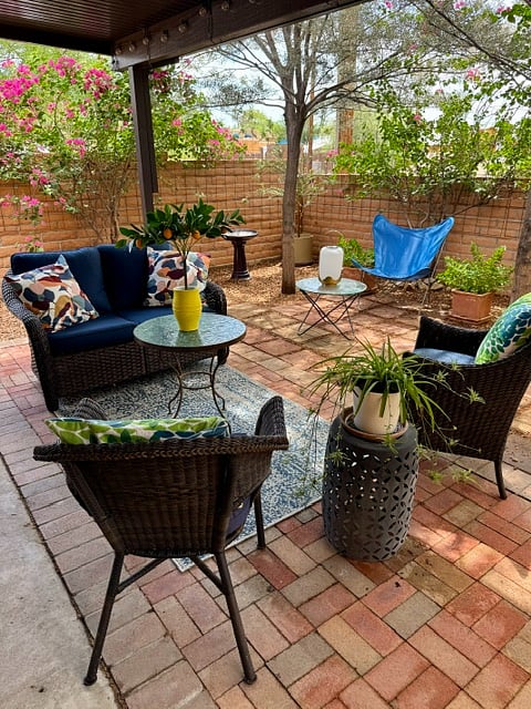 Large Private Courtyard Patio off Zen Bedroom