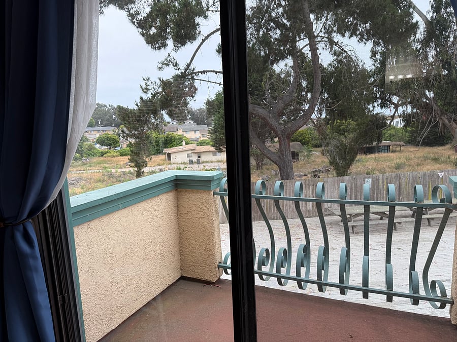 Private balcony to view the Dunes